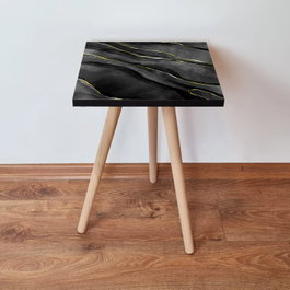Hanah Home Mesa auxiliar Shp164 - Negro